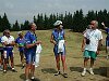 Remise de tee shirts : Fernand Yasse, Bernadette Cornet, René Poty