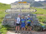 Uschi, Carlo Alberto et Hubert au Cormet de Roselend