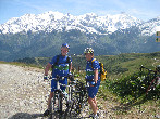 Uschi et Hubert devant le Montblanc