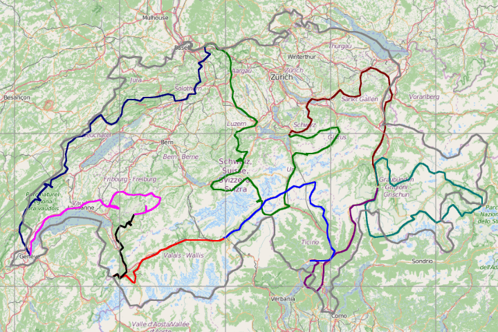 Parcours de l'Helvetica Ronda